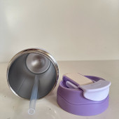 Çift Kapaklı Pipetli Yeni Seri Staınless Steel 450 ml Sıcak/soğuk Mag Bardak Termos - 4