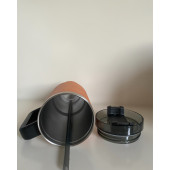 Stainless Steel Pipetli Yandan Tutmalı  0.89 Lt Seyahat Termosu - 3