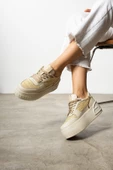 Lanes Bej Hasır-Cilt Kadın Spor Ayakkabı  thumbnail 3