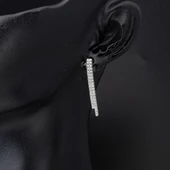 İki Sıra Beyaz Altın Su Yolu Kolye Seti thumbnail 6