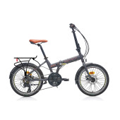 Carraro Flexi 121D 20 jant Katlanabilir Bisiklet (Mat Storm Gri Siyah) - 1