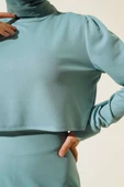 Kol Manşetli Etekli İkili Takım Mint thumbnail 4