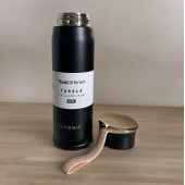 Classıc Stainless Steel Yandan Tutmalı 450 Mlsıcak/soğuk Günlük , Şık, Modern , Hediyelik Termos - 2