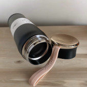 Classıc Stainless Steel Yandan Tutmalı 450 Mlsıcak/soğuk Günlük , Şık, Modern , Hediyelik Termos - 3