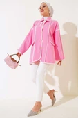 Bebe Yaka Ceket Pembe - 2