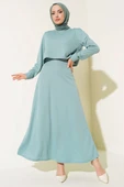 Kol Manşetli Etekli İkili Takım Mint thumbnail 1