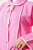 Bebe Yaka Ceket Pembe - 4