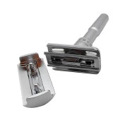 Valkyrie Metal Ayarlanabilir Manuel Geleneksel Tıraş Aleti Makinası 5 Jilet 6 Kademe Gümüş - 6
