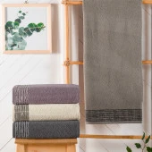 Schafer Home Line 50x90 Armürlü Havlu 1 Parça-Gri - 1