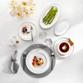 Schafer Mandy Yemek Takımı 56 Parça-Platin - 1