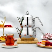 Schafer Opal Çelik Çaydanlık Takımı 3 Parça-Inox - 1