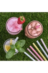 Sorbos Elma Aromalı Yenilebilir Pipet - 10 Adet - 2