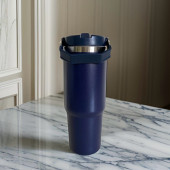 Charcoal Flip Straw Çift Duvar Yalıtımlı Paslanmaz Çelik  0.89 Lt  Pipetli Termos - 1
