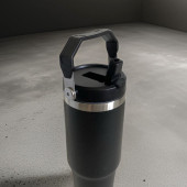 Charcoal Flip Straw Çift Duvar Yalıtımlı Paslanmaz Çelik  0.89 Lt  Pipetli Termos - 2