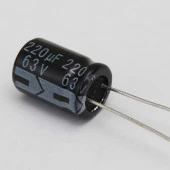 220 MF 63 V Kondansatör thumbnail 1