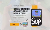 Cosmostech Sup Game Box Plus 400 Oyunlu Taşınabilir Mario Oyunlu Retro El Atarisi Siyah thumbnail 2
