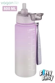 Vagonlife 800 ml Figürlü Su Matarası Çift Kullanım Pipetli Ve Rahat İçim Sticker Hediyeli-FFVGN-2352NEW800 - 3