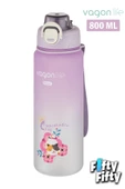 Vagonlife 800 ml Figürlü Su Matarası Çift Kullanım Pipetli Ve Rahat İçim Sticker Hediyeli-FFVGN-2352NEW800 - 2
