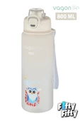 Vagonlife 800 ml Figürlü Su Matarası Çift Kullanım Pipetli Ve Rahat İçim Sticker Hediyeli-FFVGN-2352NEW800 - 11