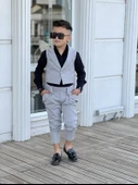 Uğurböceğiçocuk Vildan Yelekli 3'Parça Erkek Çocuk Takım - 11