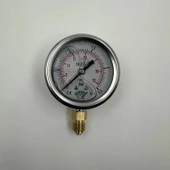 Manometre Gliserinli Alttan Çıkışlı Q63 - 0 - 2.5 Bar 1/4 thumbnail 4
