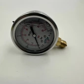 Manometre Gliserinli Alttan Çıkışlı Q63 - 0 - 2.5 Bar 1/4 thumbnail 3