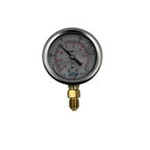 Manometre Gliserinli Alttan Çıkışlı Q63 - 0 - 1 + 1.5 Bar 1/4 thumbnail 1