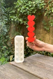 Kalp Şerit Silikon Mum Kalıbı thumbnail 1