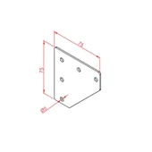 20x25 İki Yönlü Bağlantı Sacı - Sigma Profil Bağlantı Aparatı - 2
