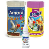 Amore Japon Balığı Yemi Ve Vitamin Seti Gold Mix 2 Adet 250 Ml, Bonisa - 1