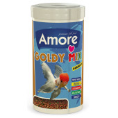 Japon Balığı Yem Seti Amore Goldy Mix 250ml, Bluefeel 250ml Kutu, Vitamin - 4