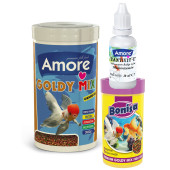 Amore Japon Balığı Yemi 1000 Ve 250 Ml Gold Mix, Vitamin Seti, Bonisa - 1