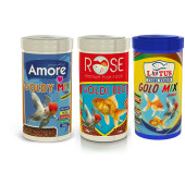 Amore Goldy Mix 250ml + Rose Goldi Red 250ml + Lotus Gold Mix 250 Ml Kutu Japon Balığı Yemi thumbnail 1