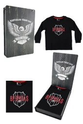 Beşiktaş Orijinal Lisanslı Siyah Çocuk Sweat Hediyelik Ahşap Kutulu - 1