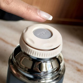 Stainless Steel Bardaklı Kayışlı 350 Ml Günlük , Şık, Modern , Hediyelik Termos . - 2