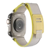 Gpack Apple Watch SE 44mm Kordon Hasır Naylon Örgü Strap Kayış KRD106 thumbnail 9