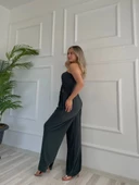 Kadın Büzgülü Bluz ve Salaş Pantolon İkili Takım thumbnail 3