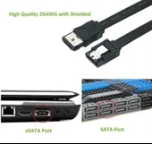 NAVİDATA Esata Sata 7pın 3 Gbps Esata To Sata 100cm Sata To Esata 1m - 5