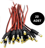 Powermaster 20Li A Kalite Power Jack Güvenlik Kamerası Güç Kablosu CCTV Power Jack 20 Adet - 1