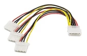 3LÜ POWER ÇOKLAYICI KASA İÇİ 4 PİN MOLEX 1 ERKEK 3 DİŞİ POWER KABLO - 2