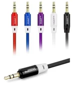 AX35 1M AUX KABLO 3.5MM 1 METRE SES KABLOSU SİYAH - 1
