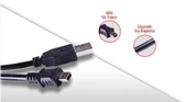 QPORT Q-USBKM1.5 1.5 METRE 5 PİN KAMERA USB 2.0 ŞARJ DATA KABLOSU 1,5M 5PİN MİNİ USB KABLO - 3