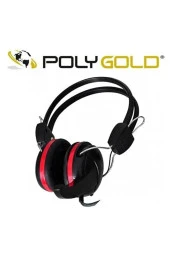 Polygold Pg-6950 Uyumlu Mikrofonlu Bilgisayar Kulaklığı Pg6950 kırmızı-siyah pc kulaklık - 4