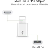 Micro Usb iOS Uyumlu iPhone Lightning Çevirici Micro İphone Dönüştürücü Adaptör - 2