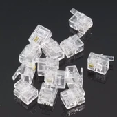 Rj11 Telefon Soketi RJ11 Konnektör 6p/2c 100 Adet RJ11 Jack - 4