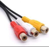 Navidata 3 Rca Aux 3.5 mm 4 Boğum Aux- 3rca 3.5mm Stereo 30 cm Dişi Kablo - 7