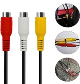 Navidata 3 Rca Aux 3.5 mm 4 Boğum Aux- 3rca 3.5mm Stereo 30 cm Dişi Kablo - 6