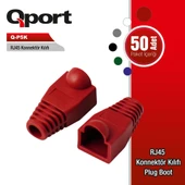 QPORT Q-P5K RJ45 KONNEKTÖR KILIFI 50'Lİ PAKET RJ45 KILIF 50 ADET - 1
