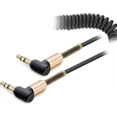 AURİS 3.5MM SPİRAL AUX KABLO ARS-AU02 SİYAH - 1