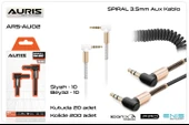 AURİS 3.5MM SPİRAL AUX KABLO ARS-AU02 BEYAZ - 4